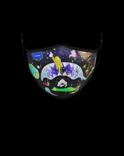 ADULT ASTRO PARTY FORM-FITTING FACE MASK