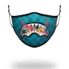 ADULT BLOSSOM SHARK FORM FITTING FACE MASK