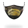 ADULT CAMO GOLD SHARK FORM FITTING FACE MASK