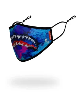 ADULT COLOR DRIP FORM FITTING FACE MASK