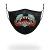 ADULT DRAGON SHARK FORM FITTING FACE MASK