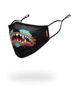 ADULT DRAGON SHARK FORM FITTING FACE MASK
