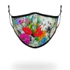 ADULT FLORAL MONEY FORM FITTING FACE MASK