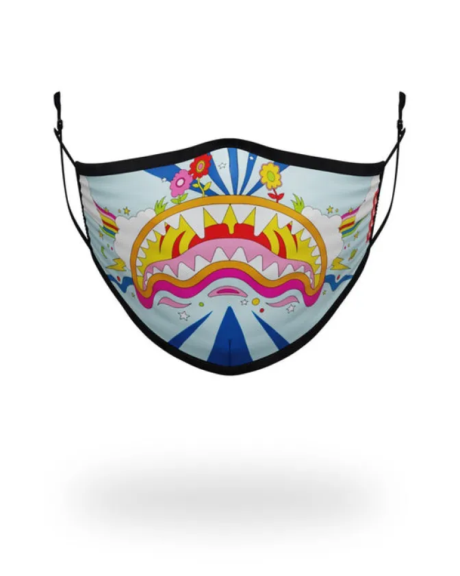 ADULT GROOVY SHARK FORM FITTING FACE MASK