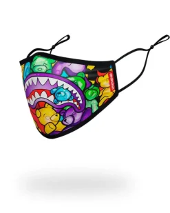 ADULT GUMMY LIPS FORM FITTING FACE MASK