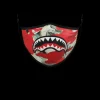 ADULT MONEY CAMO (RED) FORM-FITTING FACE MASK