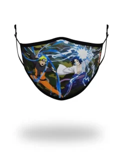 ADULT NARUTO VS SASUKE FORM FITTING FACE-COVERING