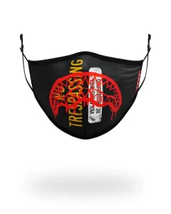 ADULT NO TRESSPASSING FORM FITTING FACE MASK