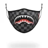 ADULT SHARKS IN PARIS (GREY) FORM FITTING FACE MASK