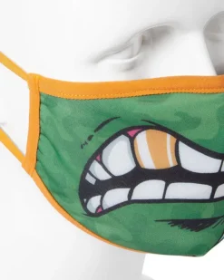 ADULT TMNT: MICHELANGELO SHARK FORM FITTING FACE-COVERING