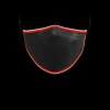 ADULT VERTICAL SHARK (BLACK) FORM-FITTING FACE MASK