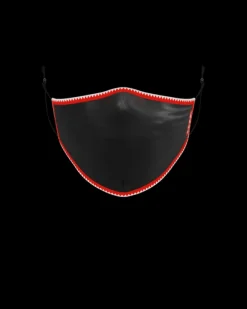 ADULT VERTICAL SHARK (BLACK) FORM-FITTING FACE MASK
