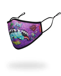 ADULT ZOMBIE SHARK FORM FITTING FACE MASK