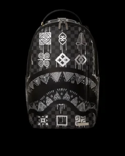AFRICAN INTELLIGENCE 9 POWER GLYPHICS BACKPACK - SANDFLOWER COLLAB
