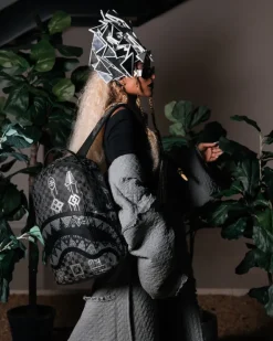 AFRICAN INTELLIGENCE 9 POWER GLYPHICS BACKPACK - SANDFLOWER COLLAB