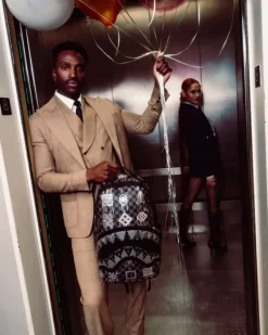 AFRICAN INTELLIGENCE 9 POWER GLYPHICS BACKPACK - SANDFLOWER COLLAB