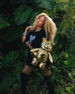 A.I.8 AFRICAN INTELLIGENCE PATH TO THE FUTURE II MEDIUM MONEYBEAR TEDDYBEAR BACKPACK