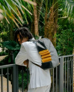 A.i.3 SHARK BITE BLACK GOLD BACKPACK (DLXV)