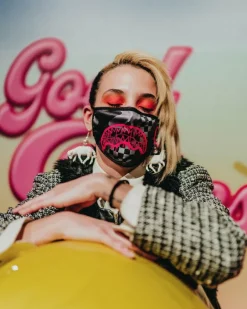 3AM PINK DRIP FACE MASK