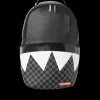 BLACK HALF CHECK SHARKS IN PARIS BACKPACK (ONE OF ONE)