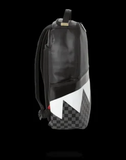 BLACK HALF CHECK SHARKS IN PARIS BACKPACK (ONE OF ONE)