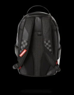 BLACK HALF CHECK SHARKS IN PARIS BACKPACK (ONE OF ONE)
