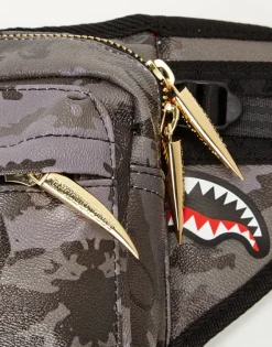 BLACK PANTHERA CAMO CROSSBODY