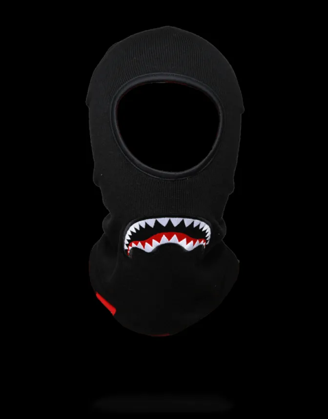 BLACK SHARKMOUTH SKI MASK
