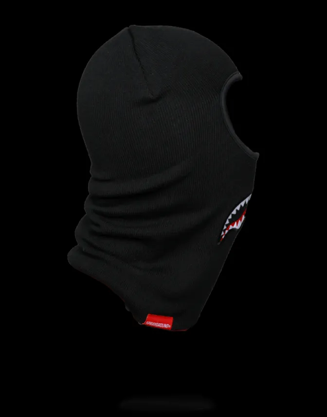 BLACK SHARKMOUTH SKI MASK