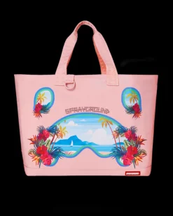 BORA BORA SHARK ISLAND VILLA BEACH TOTE