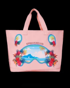BORA BORA SHARK ISLAND VILLA BEACH TOTE