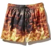 CAMO FIRE SHOTO SWIM TRUNKS