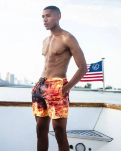 CAMO FIRE SHOTO SWIM TRUNKS