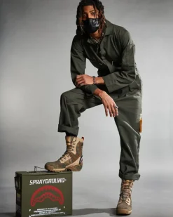 CAMO TERRAIN FUERZA COBRA PARATROOPER BOOTS - MADE IN COLOMBIA NUMBERED 1/280 PAIRS