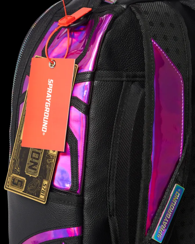 CAZZU IRIDESCENT CUT u0026 SEW SPIDER SKULL SHARK BACKPACK (DLXV)