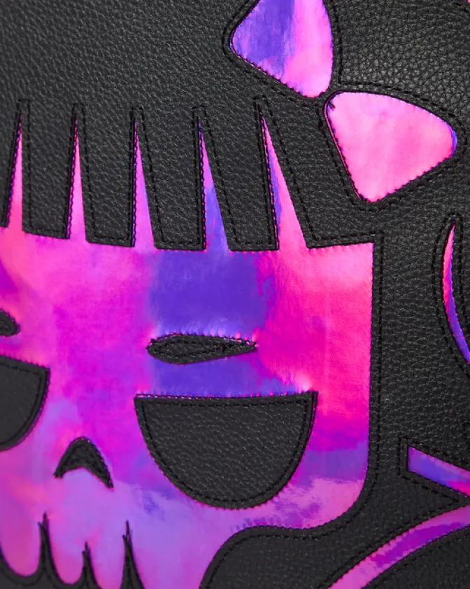 CAZZU IRIDESCENT CUT u0026 SEW SPIDER SKULL SHARK BACKPACK (DLXV)