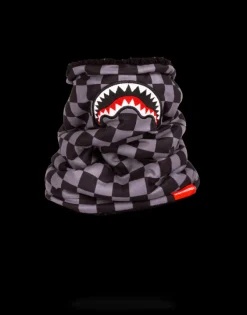 CHECKERED SHARK NECK WARMER
