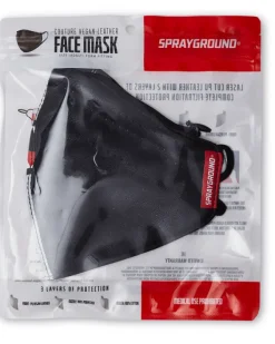 DAMAGE CONTROL STASH POCKET VEGAN LEATHER FACE MASK