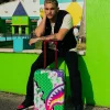 DREAMY TECHNICOLOR SHARKNAUTICS HARDSHELL CARRY-ON LUGGAGE