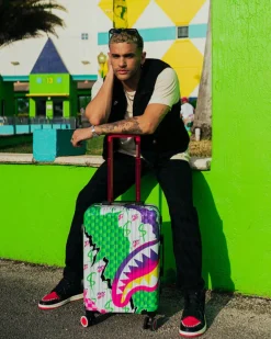DREAMY TECHNICOLOR SHARKNAUTICS HARDSHELL CARRY-ON LUGGAGE