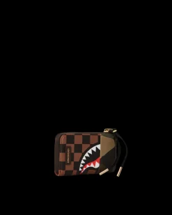 EXTERIOR GOLD ZIP POCKET SHARKS IN PARIS WALLET