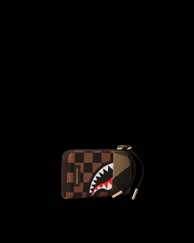 EXTERIOR GOLD ZIP POCKET SHARKS IN PARIS WALLET