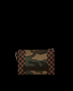 EXTERIOR GOLD ZIP POCKET SHARKS IN PARIS CROSSOVER CLUTCH