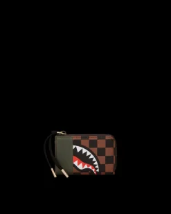 EXTERIOR GOLD ZIP POCKET SHARKS IN PARIS WALLET