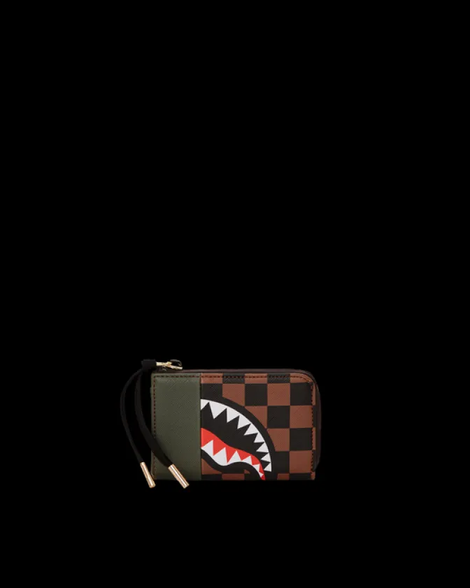 EXTERIOR GOLD ZIP POCKET SHARKS IN PARIS WALLET