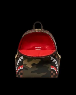 EXTERIOR GOLD ZIP POCKET SHARKS IN PARIS SAVAGE BACKPACK