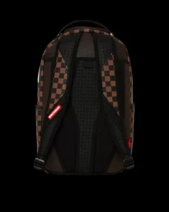 EXTERIOR GOLD ZIP POCKET SHARKS IN PARIS BACKPACK (DLXV)