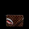 FURRR SHARKS IN PARIS CROSSOVER CLUTCH