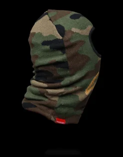 GOLD KNIT SHARK MOUTH SKI MASK