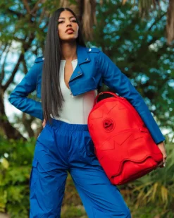 HEAVY METAL SHARK RED BACKPACK (DLXV)